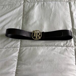 True Religion Black Leather Belt
